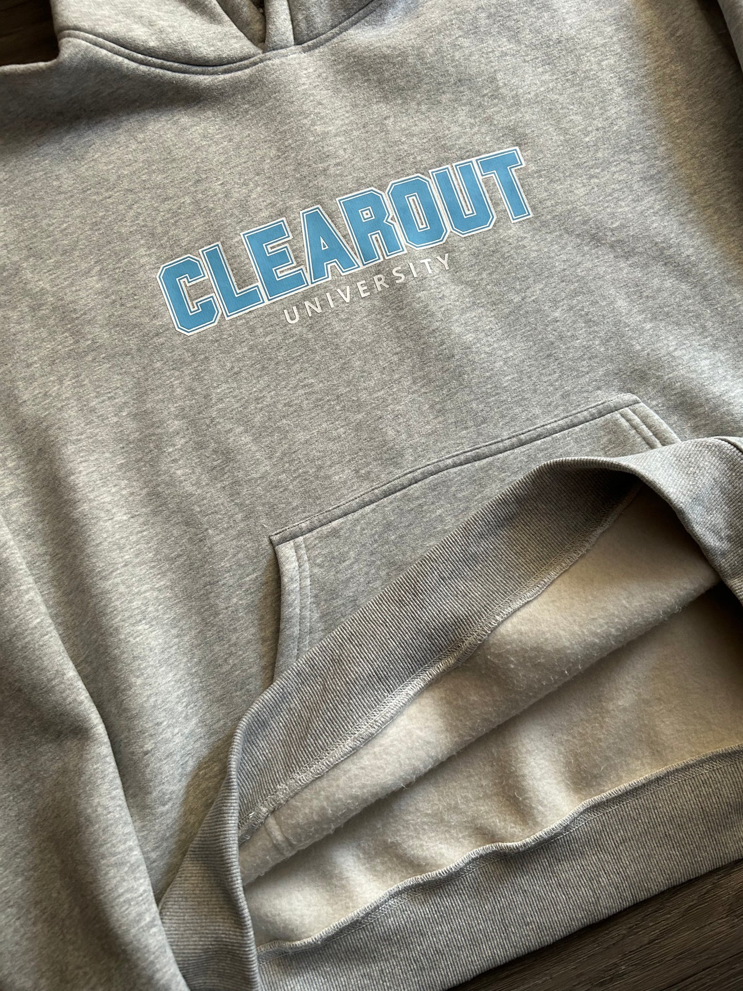 Clearout University Grey Hoodie