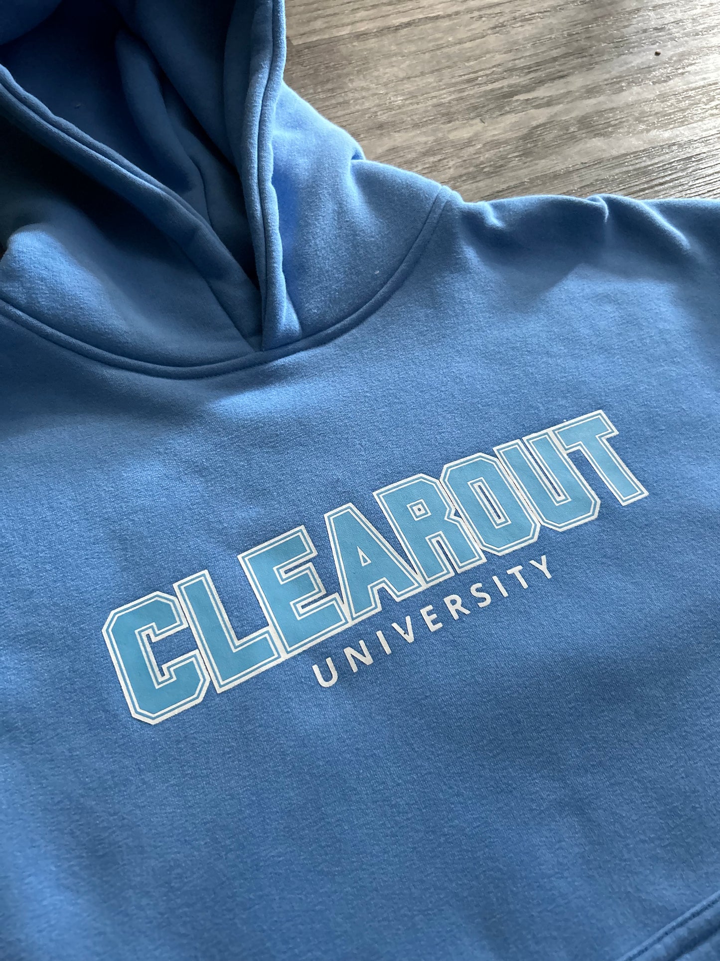 Clearout University Blue Hoodie